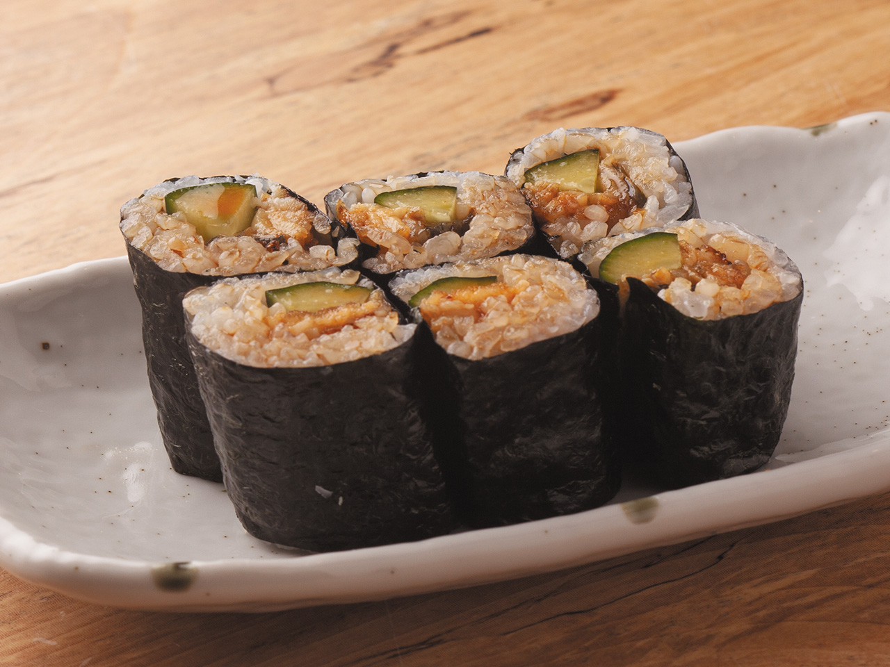 Grilled Conger Eel and Cucumber Rolls